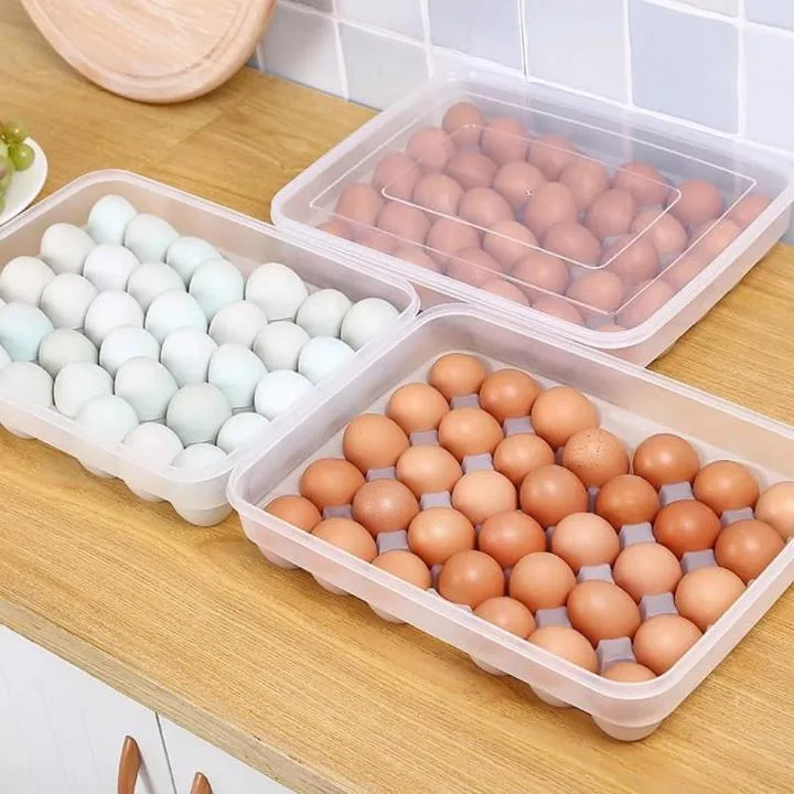 34 Grid Egg Storage Box Large Capacity