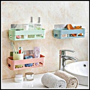 Bathroom Wall mounted Shelves multicolor