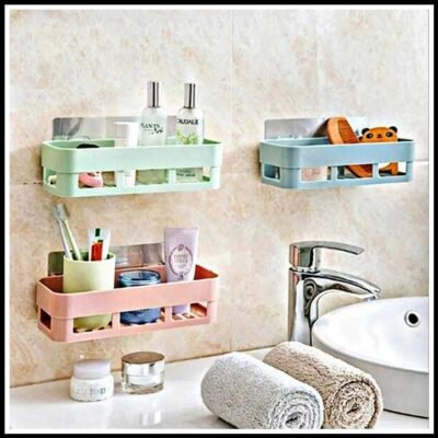 Bathroom Wall mounted Shelves multicolor