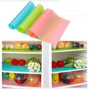 2Pcs Easy Clean Kitchen Cabinet Pad Refrigerator Anti Slip Fridge Liner Mat