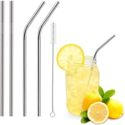 Metal Straw With Tumbler 3pcs pack
