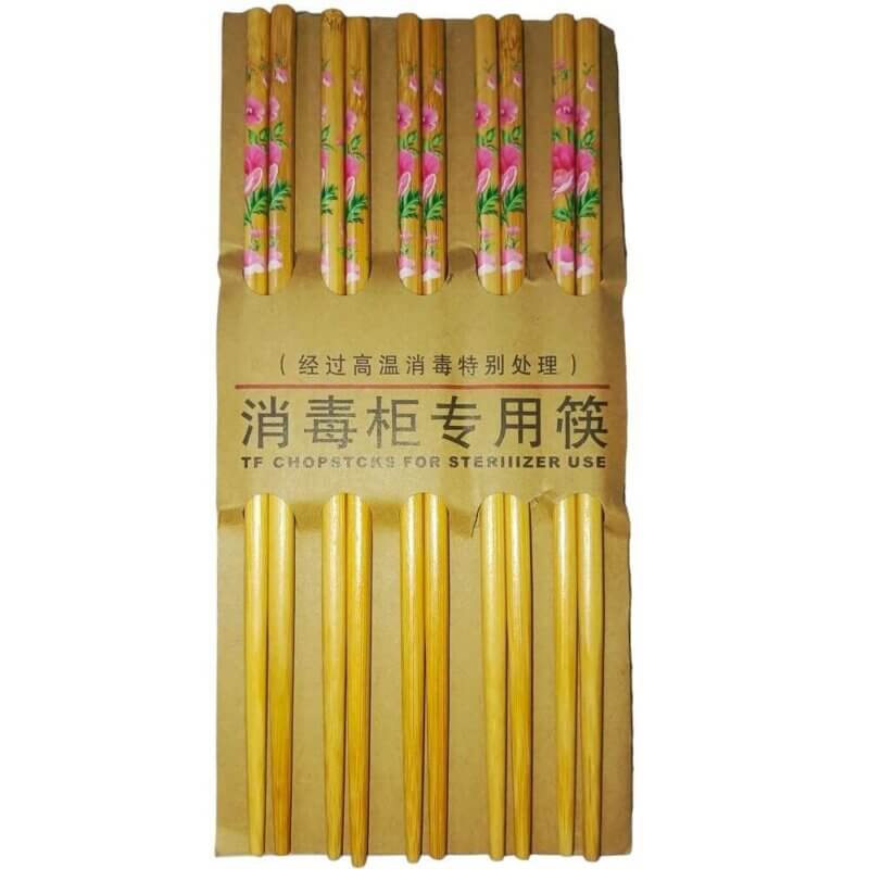 10Pair 20Pcs Bamboo Chopsticks chines food spoon Chopsticks - Image 4