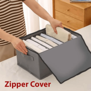 7-Grid Foldable Clothes Organizer:Storage Box