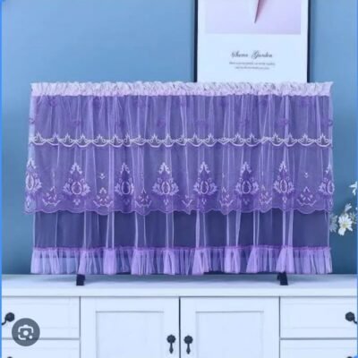 TV Dust Cover Smart LED TV Cover 42 inches pink-purple-golden