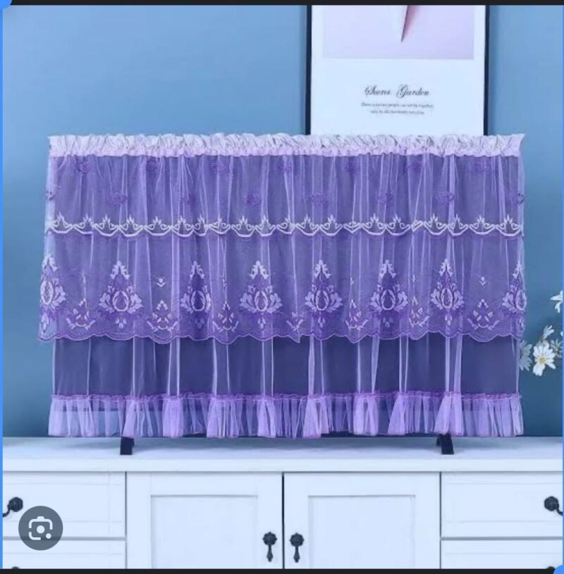TV Dust Cover Smart LED TV Cover  42 inches pink-purple-golden