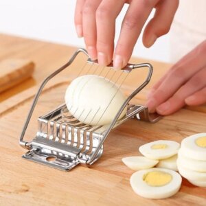 Kitchen Vegetables Fruit Egg Slicer Section Cutter Stainless Steel
