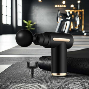Portable Multifunction Deep Muscle Massager small vibration massage gun with 4 Massage Heads