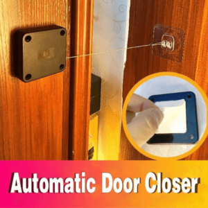 1pc Black Punch Free Automatic Sensor Door Closer Automatic Shutdown Device