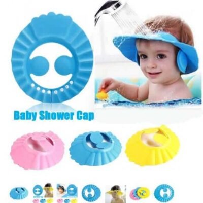 Baby Shower Cap Bath Visor Protection Silicone Adjustable Safe Shower Bathing Cap