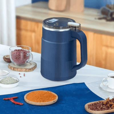 Mini High Power Electric Grinder Machine - 500ml - Navy Blue