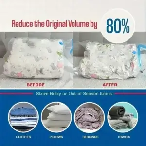 Space Saver Vacuum Storage Bags - 80x90cm(31*35inch) 2pcs