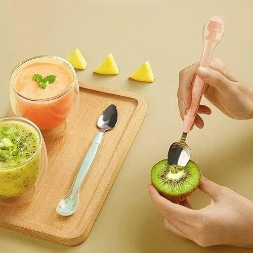 1Pcs Baby Fruit Spoon 2 in 1 Double Head Multi-Use