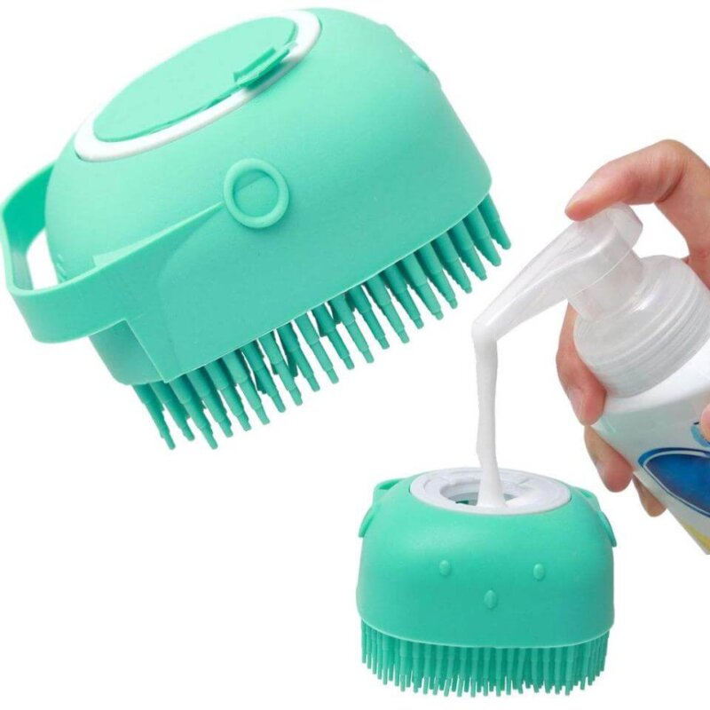 Multifunction Liquid Soap Bath Brush Silicone Scrubber Dispenser For Babies Body Cleaning Home - Image 3