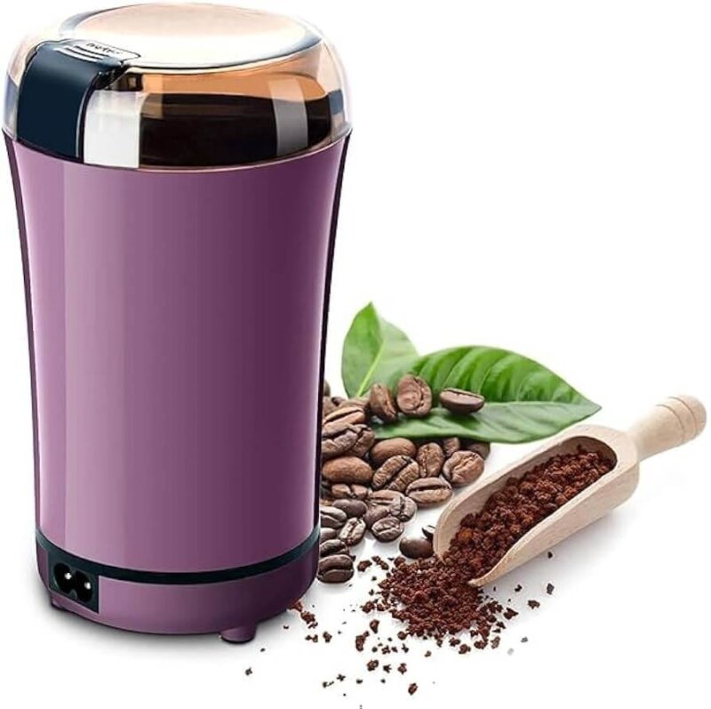 Protable Electric Coffee Grinder, Stainless Steel Dried Spice Grinder and Chopper - Image 4