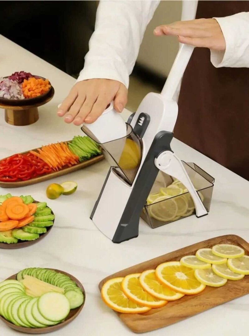 Multifunctional Adjustable Vegetable Cutter Chopper for Kitchen, Mandoline Slicer - Image 3