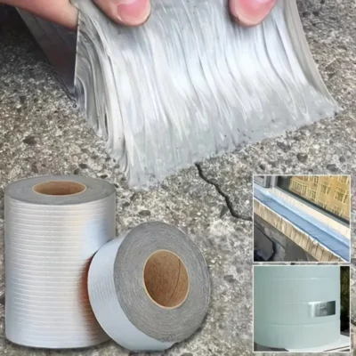 Heavy Duty Waterproof Tape, Butyl Tape, Aluminum Foil Tape, Roof Leak Solution, Waterproof Flex Tape 1.5 Meter