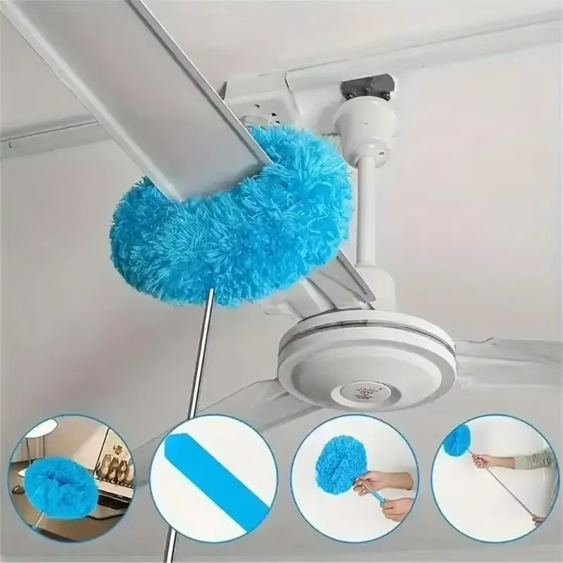 Microfiber Ceiling Fan Duster with Long Extendable Handle