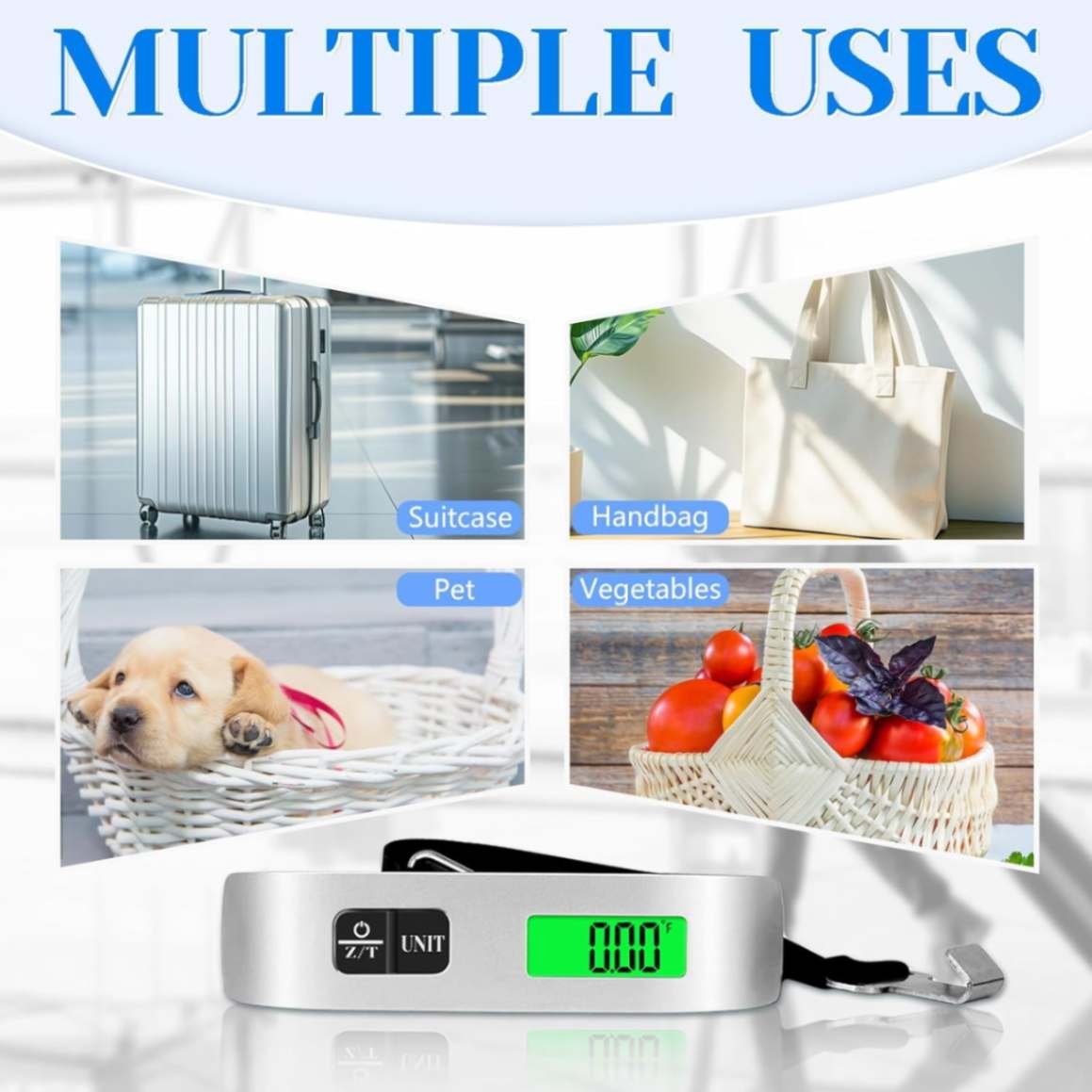 Digital Luggage Scale 50kg/110lb – Portable Hanging Weight Scale - Image 2